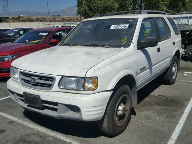 4S6CK58W5Y4411494 - 2000 HONDA PASSPORT E WHITE photo 2