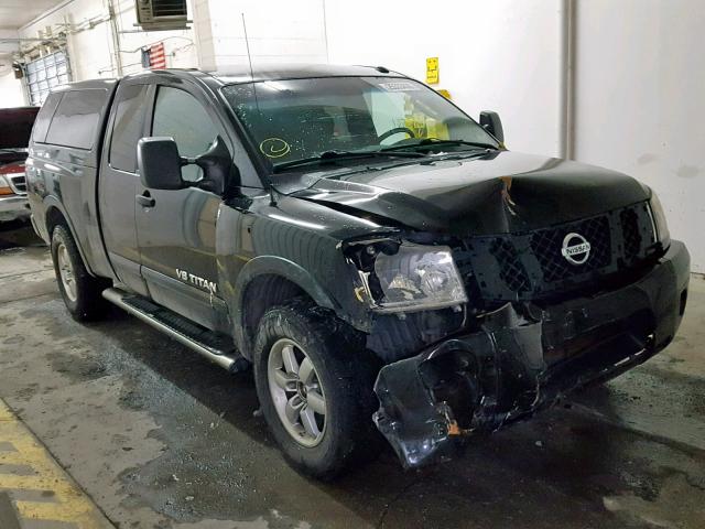 1N6AA0CC2BN312590 - 2011 NISSAN TITAN S BLACK photo 1