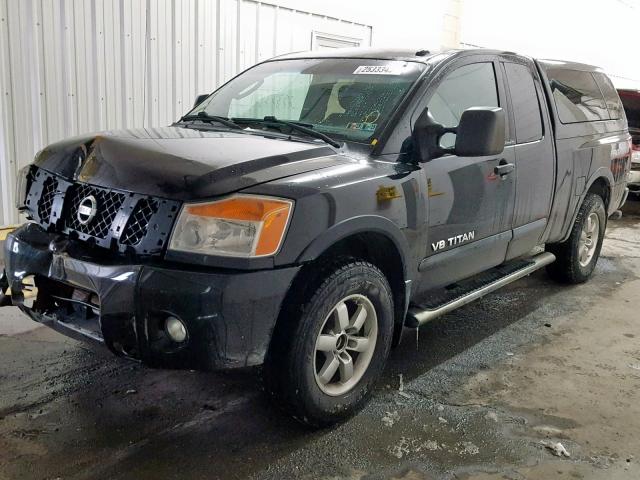 1N6AA0CC2BN312590 - 2011 NISSAN TITAN S BLACK photo 2