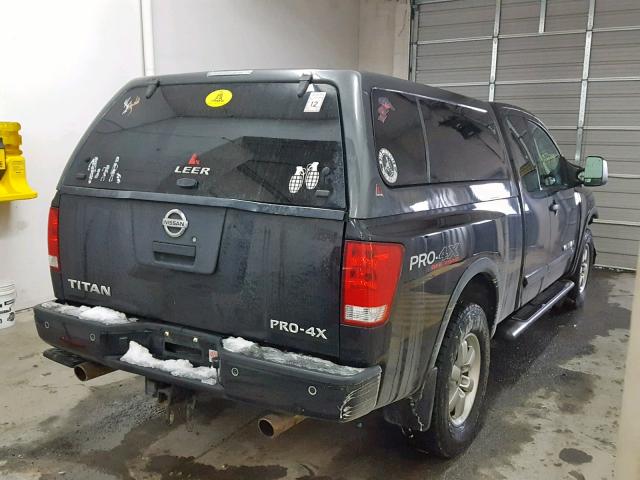 1N6AA0CC2BN312590 - 2011 NISSAN TITAN S BLACK photo 4