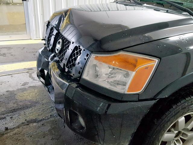 1N6AA0CC2BN312590 - 2011 NISSAN TITAN S BLACK photo 9