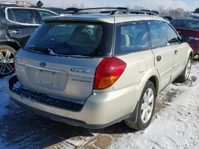 4S4BP61C677309694 - 2007 SUBARU LEGACY OUT TAN photo 4