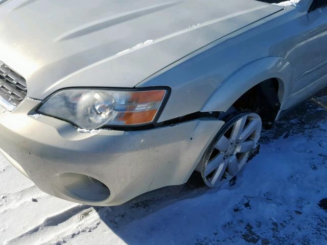 4S4BP61C677309694 - 2007 SUBARU LEGACY OUT TAN photo 9