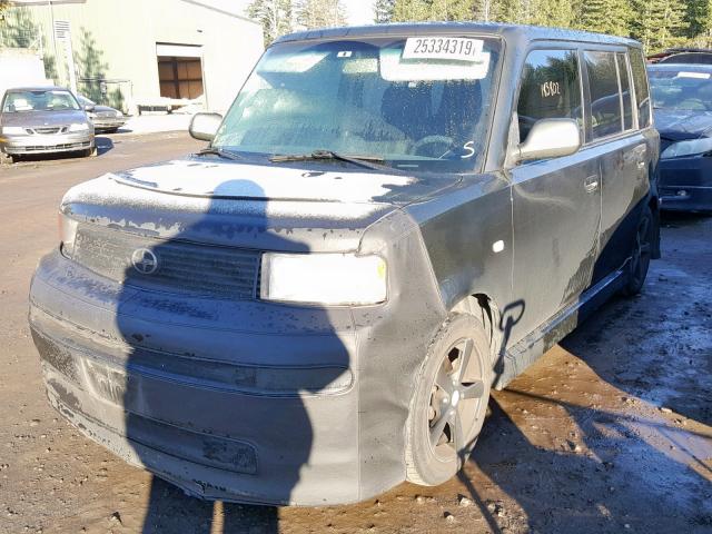 JTLKT324954017742 - 2005 TOYOTA SCION XB GREEN photo 2