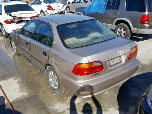 1HGEJ6674YL026137 - 2000 HONDA CIVIC LX TAN photo 3