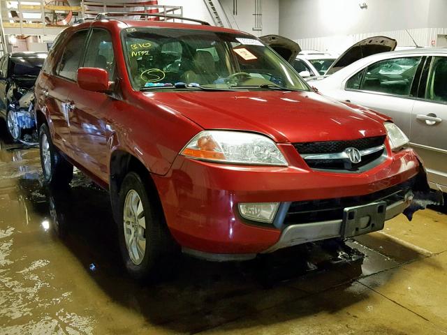 2HNYD18623H516022 - 2003 ACURA MDX TOURIN RED photo 1