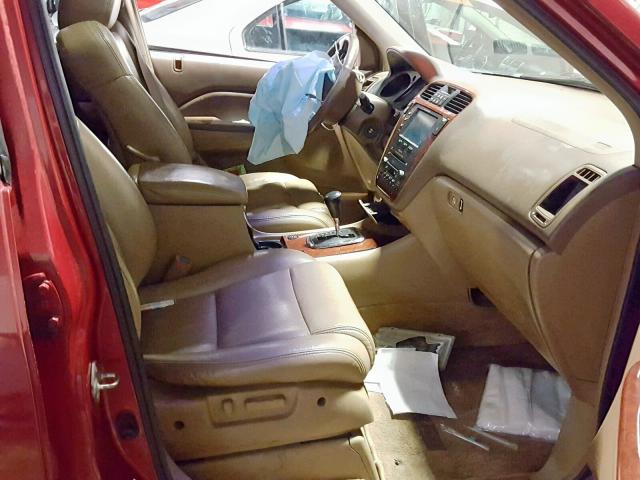 2HNYD18623H516022 - 2003 ACURA MDX TOURIN RED photo 5