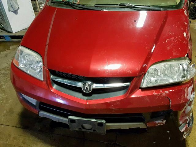 2HNYD18623H516022 - 2003 ACURA MDX TOURIN RED photo 7