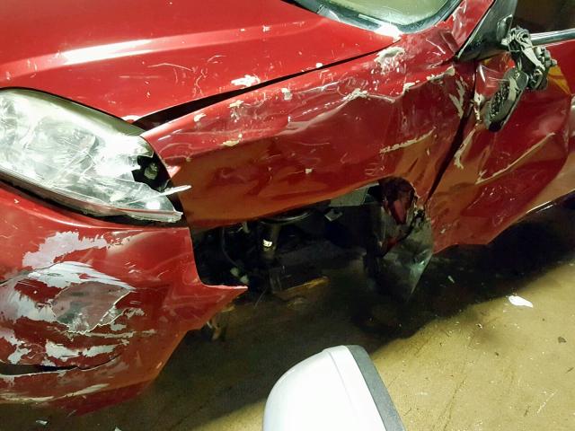 2HNYD18623H516022 - 2003 ACURA MDX TOURIN RED photo 9