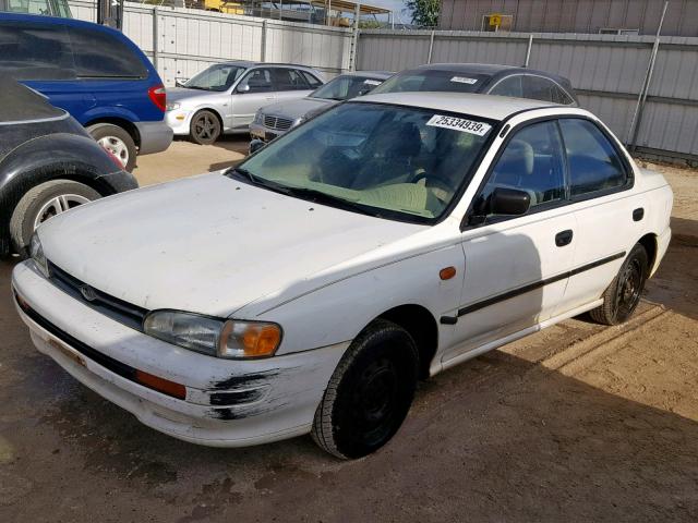 JF1GC2356SK516918 - 1995 SUBARU IMPREZA L WHITE photo 2