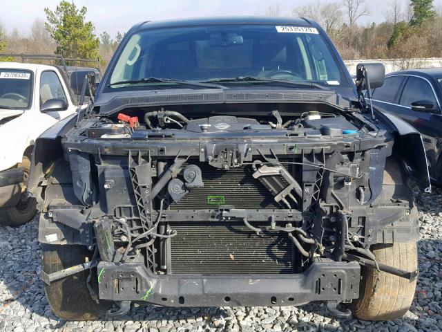 1N6AA0EC2BN321495 - 2011 NISSAN TITAN S BLUE photo 9