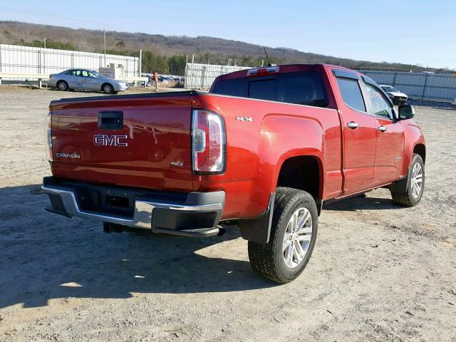 1GTG6DE32G1164782 - 2016 GMC CANYON SLT RED photo 4