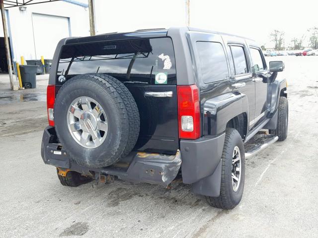 5GTEN13E798107686 - 2009 HUMMER H3 BLACK photo 4