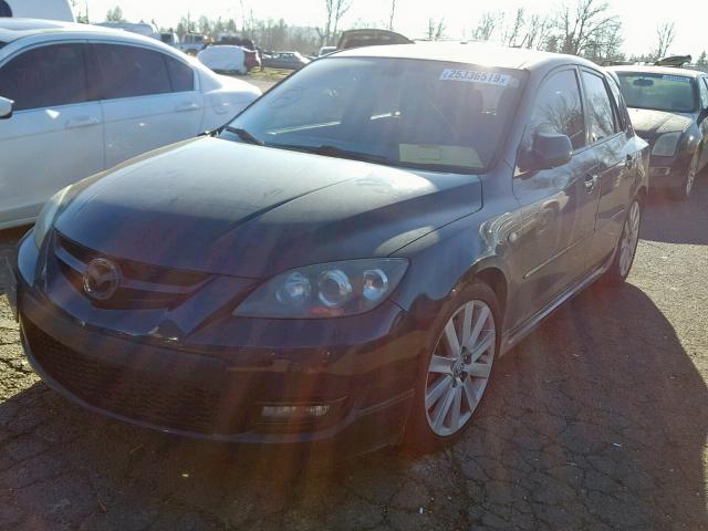 JM1BK34LX81816213 - 2008 MAZDA SPEED 3 BLACK photo 2