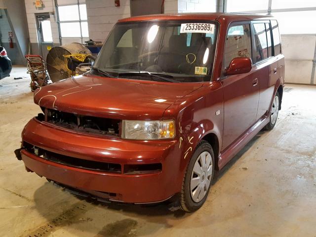 JTLKT324264082885 - 2006 TOYOTA SCION XB Бордовый фото 2