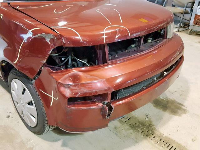 JTLKT324264082885 - 2006 TOYOTA SCION XB Бордовый фото 9