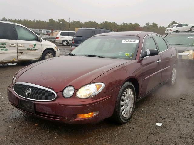 2G4WC552671104169 - 2007 BUICK LACROSSE C BURGUNDY photo 2