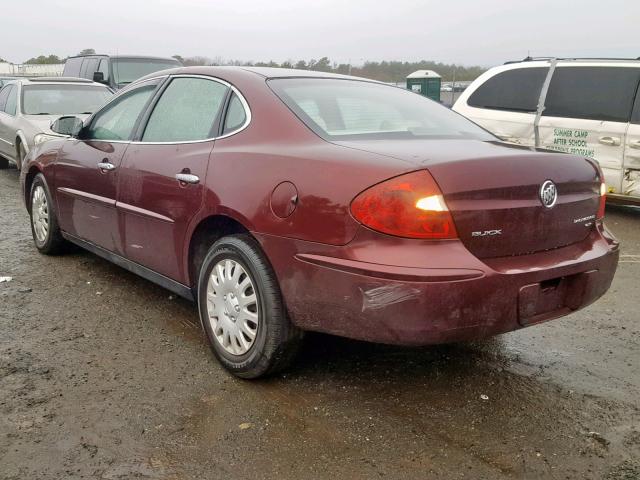 2G4WC552671104169 - 2007 BUICK LACROSSE C BURGUNDY photo 3