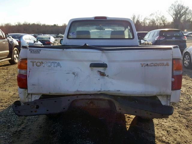 5TENL42N52Z884761 - 2002 TOYOTA TACOMA WHITE photo 6