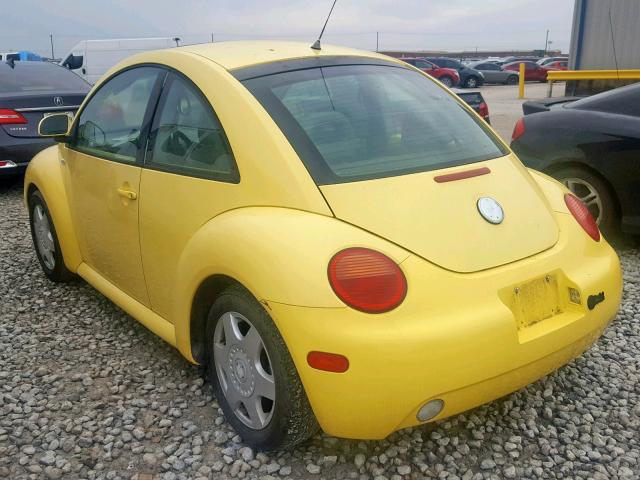 3VWCD21C9YM416561 - 2000 VOLKSWAGEN NEW BEETLE ყვითელი ფოტო 3