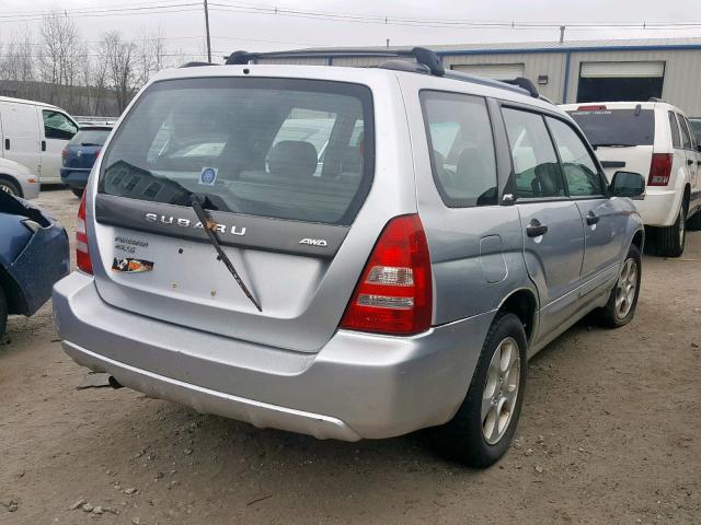 JF1SG65643H762134 - 2003 SUBARU FORESTER 2 SILVER photo 4