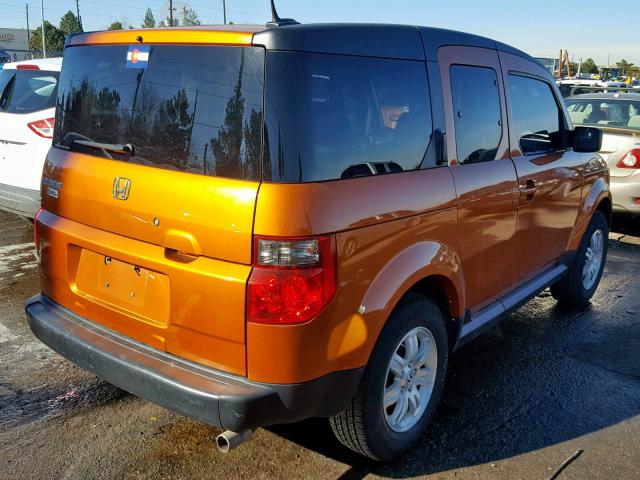 5J6YH28726L019868 - 2006 HONDA ELEMENT EX ORANGE photo 4