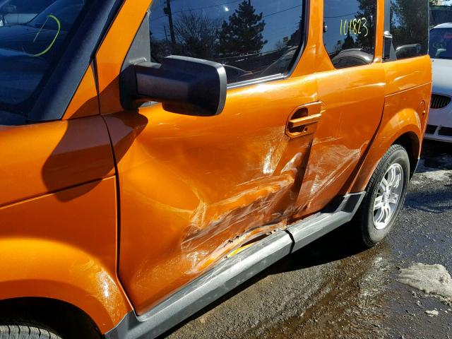 5J6YH28726L019868 - 2006 HONDA ELEMENT EX ORANGE photo 9