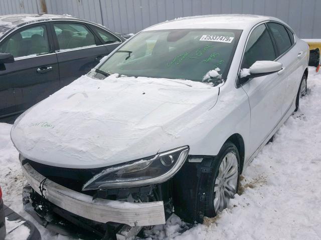 1C3CCCABXFN546617 - 2015 CHRYSLER 200 LIMITE WHITE photo 2