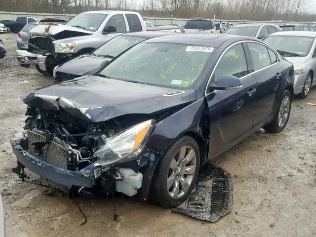 2G4GS5EV6D9249677 - 2013 BUICK REGAL PREM BLACK photo 2