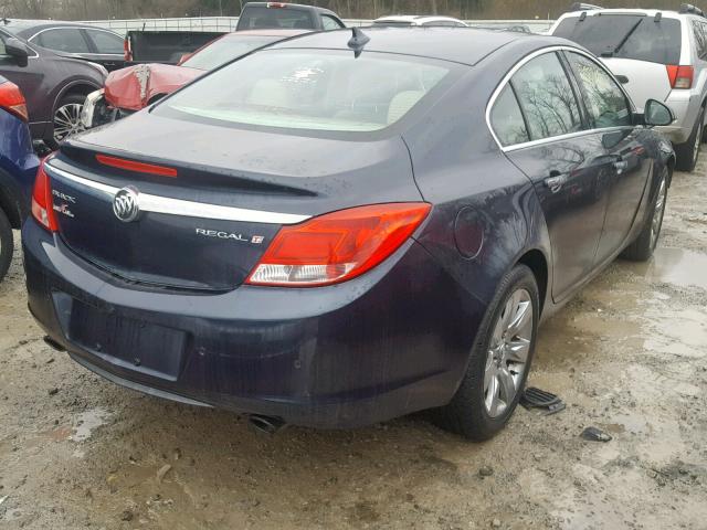 2G4GS5EV6D9249677 - 2013 BUICK REGAL PREM BLACK photo 4