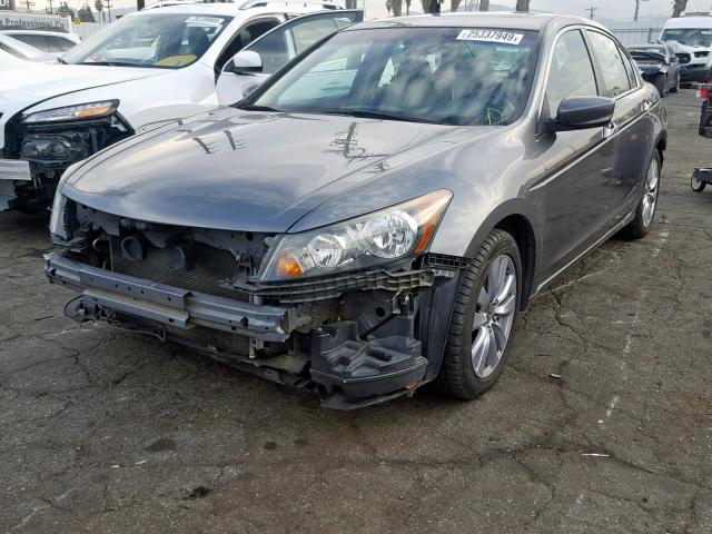 1HGCP2F77BA023329 - 2011 HONDA ACCORD EX GRAY photo 2