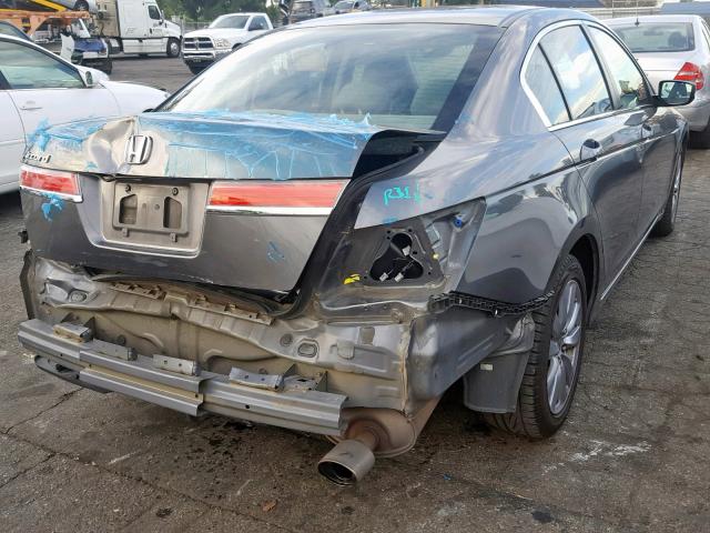 1HGCP2F77BA023329 - 2011 HONDA ACCORD EX GRAY photo 4