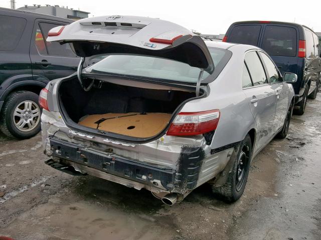 4T1BB46K78U049652 - 2008 TOYOTA CAMRY HYBR SILVER photo 4