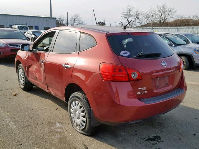 JN8AS5MT3AW021928 - 2010 NISSAN ROGUE S RED photo 3