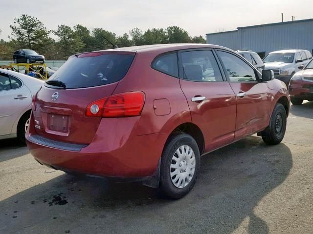 JN8AS5MT3AW021928 - 2010 NISSAN ROGUE S RED photo 4