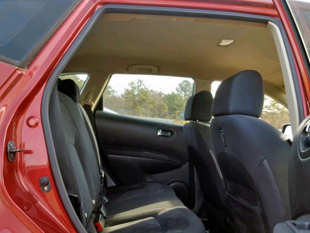 JN8AS5MT3AW021928 - 2010 NISSAN ROGUE S RED photo 6