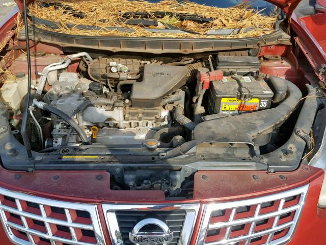 JN8AS5MT3AW021928 - 2010 NISSAN ROGUE S RED photo 7