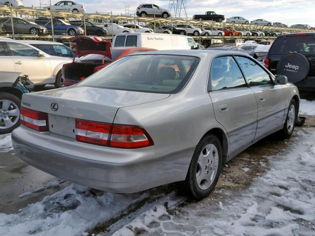 JT8BF28G210321591 - 2001 LEXUS ES 300 SILVER photo 4