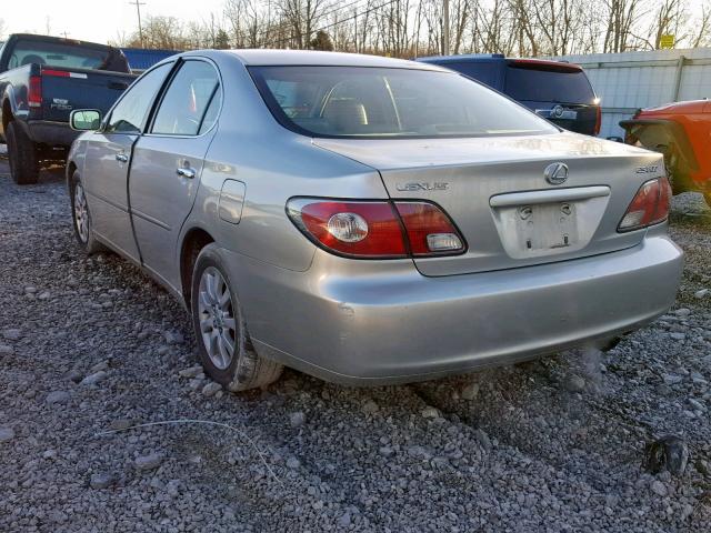 JTHBF30G120065530 - 2002 LEXUS ES 300 SILVER photo 3