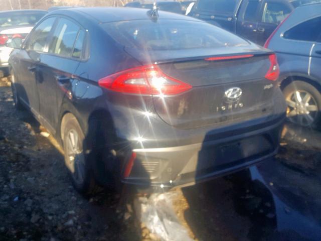 KMHC65LD1JU061841 - 2018 HYUNDAI IONIQ BLUE BLACK photo 3