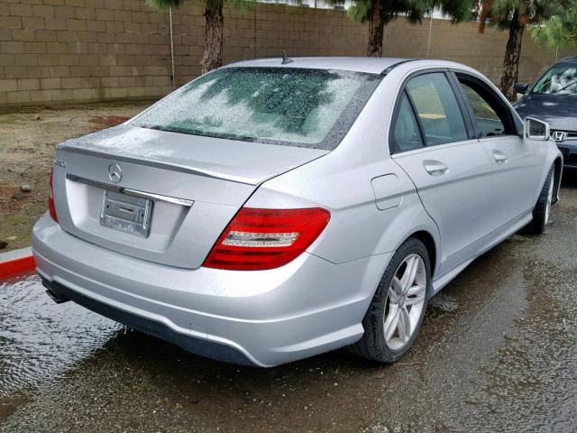 WDDGF4HB5EA966247 - 2014 MERCEDES-BENZ C 250 SILVER photo 4