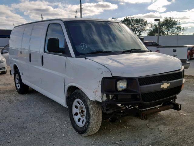 1GCSGAFX0C1141678 - 2012 CHEVROLET EXPRESS G1 WHITE photo 1