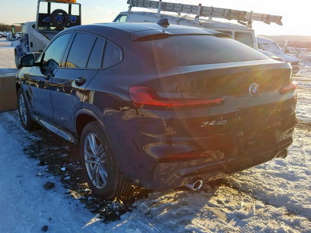 5UXUJ3C55KLG53174 - 2019 BMW X4 XDRIVE3 BLACK photo 3