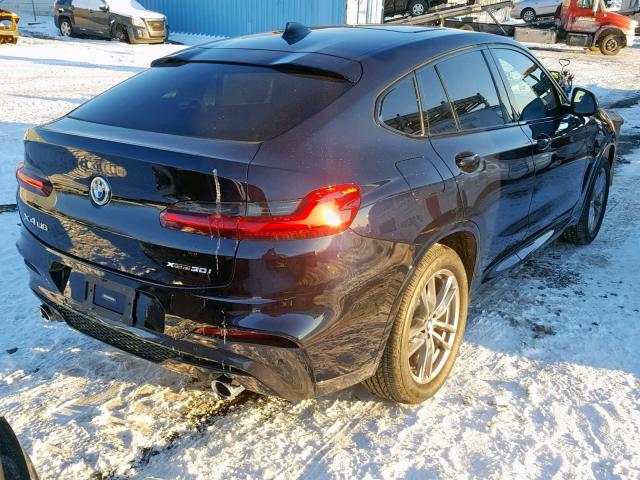 5UXUJ3C55KLG53174 - 2019 BMW X4 XDRIVE3 BLACK photo 4