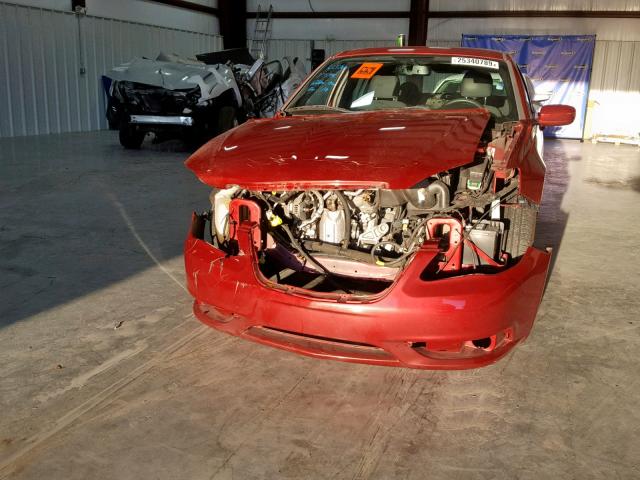 1C3CCBBGXCN210983 - 2012 CHRYSLER 200 TOURIN RED photo 9