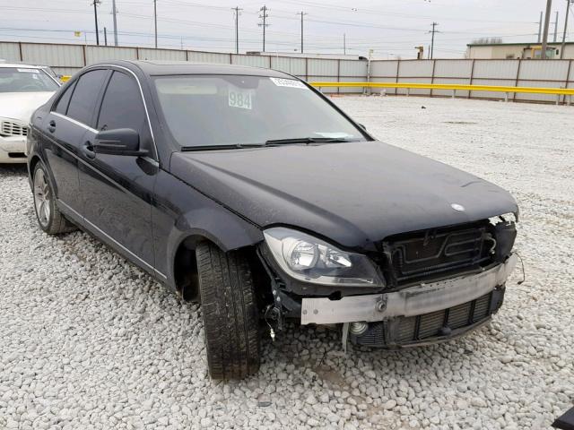 WDDGF4HB0CR222411 - 2012 MERCEDES-BENZ C 250 BLACK photo 1