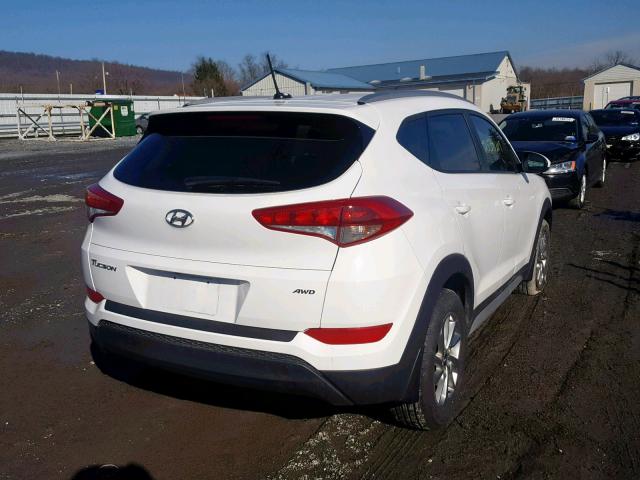 KM8J3CA41HU589798 - 2017 HYUNDAI TUCSON LIM WHITE photo 4