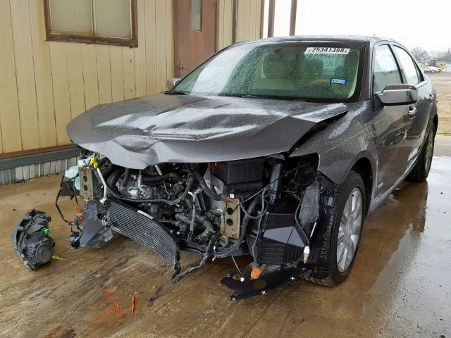 3LNDL2L32CR824415 - 2012 LINCOLN MKZ HYBRID GRAY photo 2