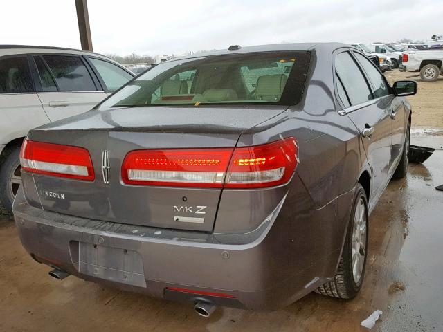 3LNDL2L32CR824415 - 2012 LINCOLN MKZ HYBRID GRAY photo 4