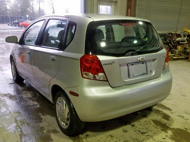 KL1TD66688B089176 - 2008 CHEVROLET AVEO BASE Күміс фото 3